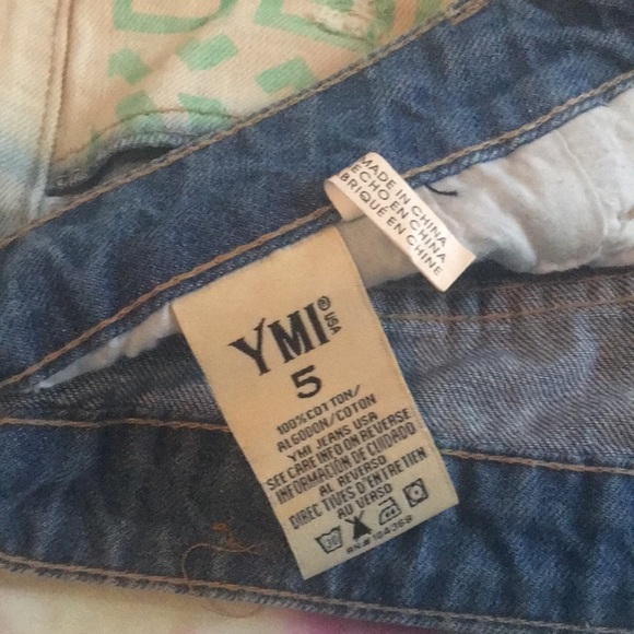 YMI 5 pocket Aztec short shorts size 5 - Picture 4 of 4